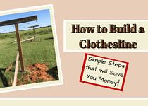 How to Build a Clothesline; Savings and a Throwback